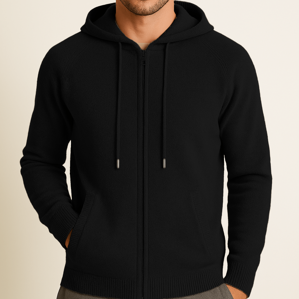 100% CASHMERE HOODED VEST - Caprice Lifestyle