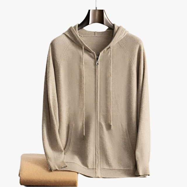 100% CASHMERE HOODED VEST - Caprice Lifestyle