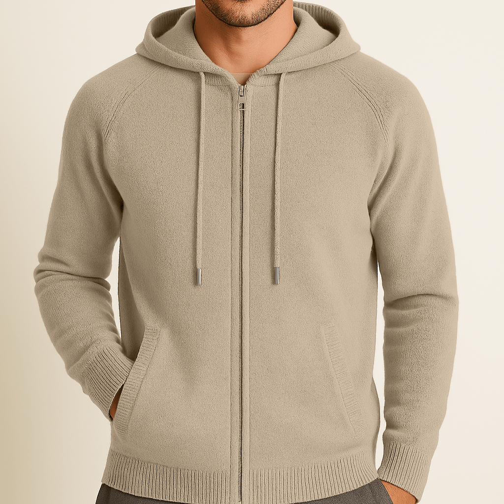 100% CASHMERE HOODED VEST - Caprice Lifestyle