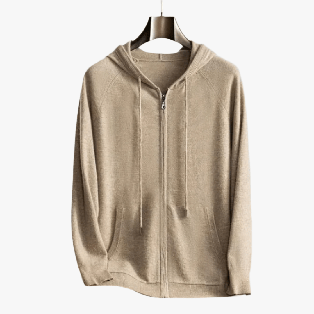 100% CASHMERE HOODED VEST - Caprice Lifestyle