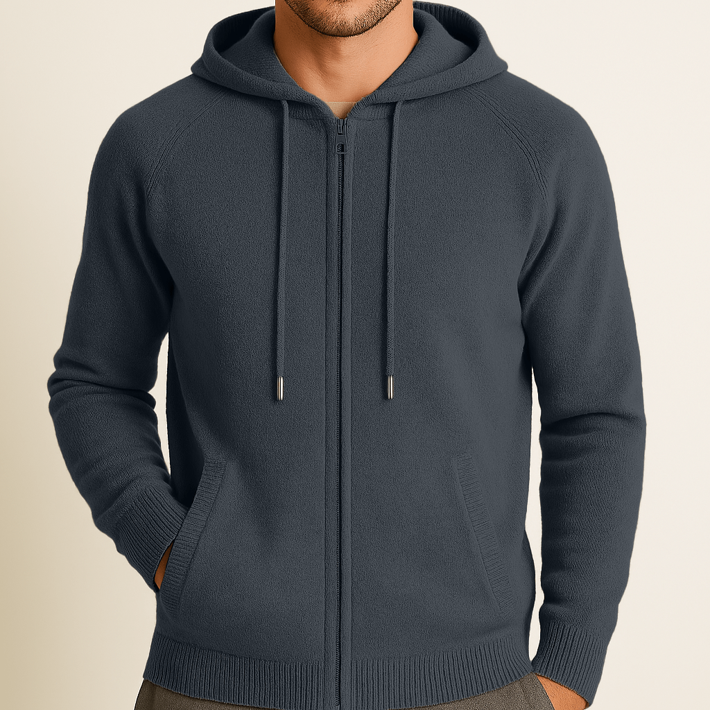 100% CASHMERE HOODED VEST - Caprice Lifestyle