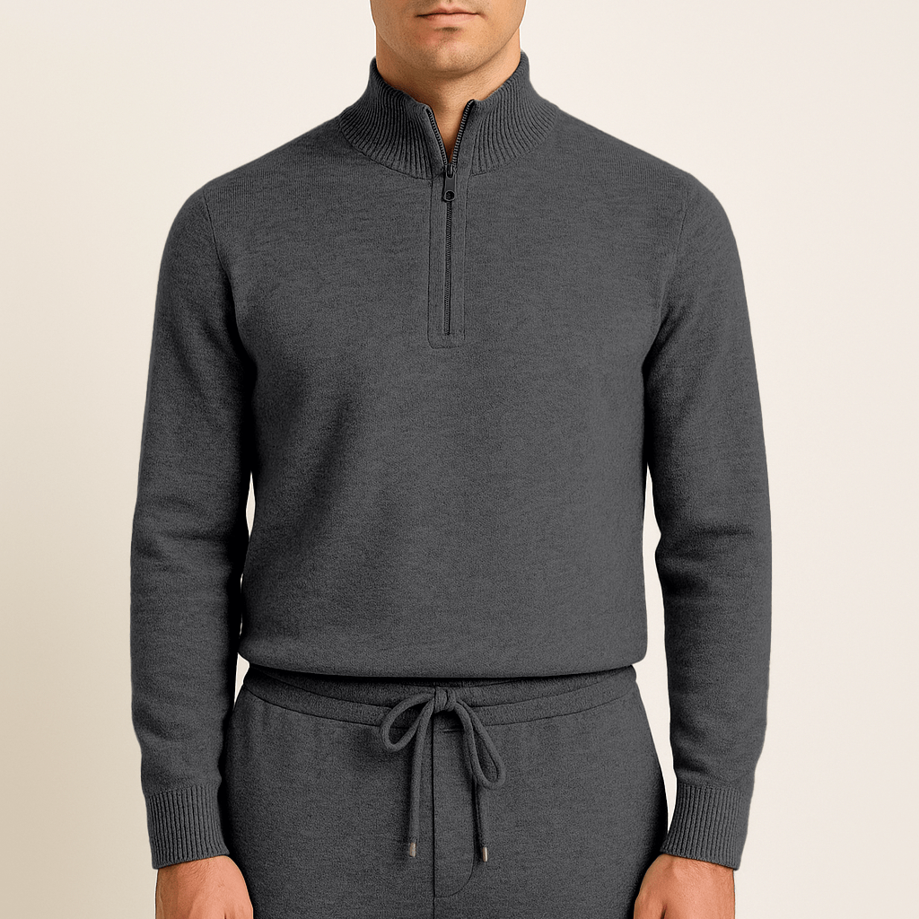100% MERINO WOOL ZIP UP TRACKSUIT - Caprice Lifestyle