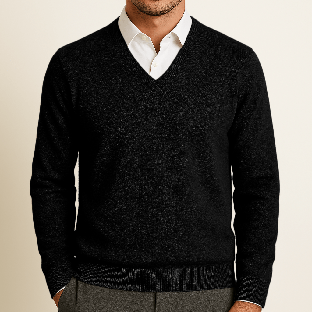 CASHMERE V - NECK PULLOVER - Caprice Lifestyle