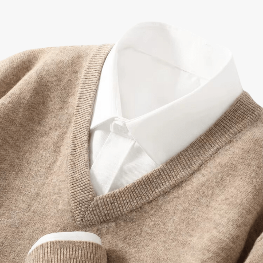 CASHMERE V - NECK PULLOVER - Caprice Lifestyle