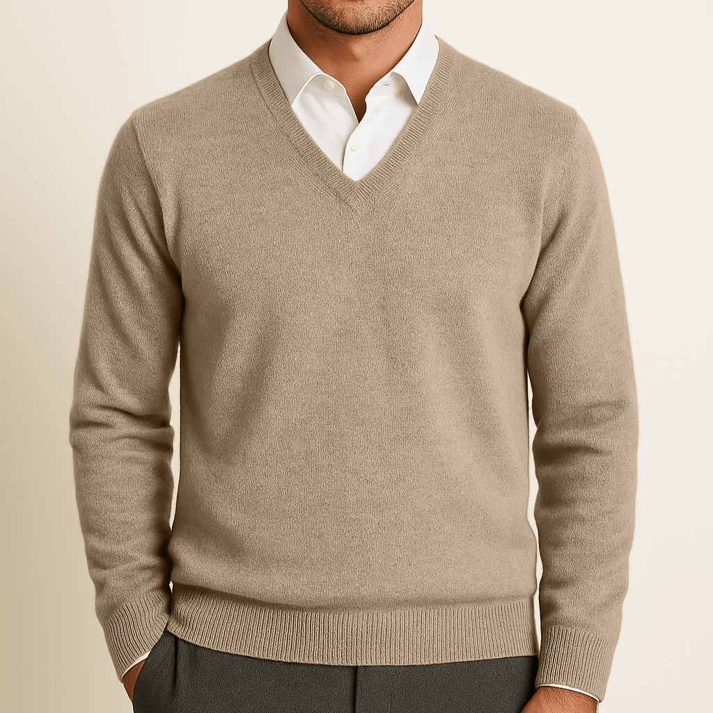 CASHMERE V - NECK PULLOVER - Caprice Lifestyle