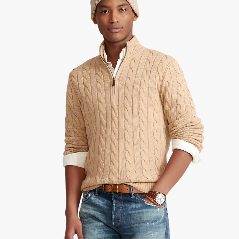CONSTANCE HALF ZIP SWEATER - Caprice Lifestyle