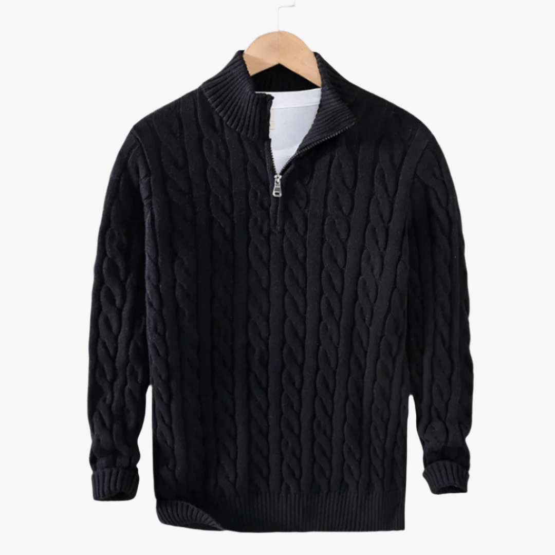 CONSTANCE HALF ZIP SWEATER - Caprice Lifestyle