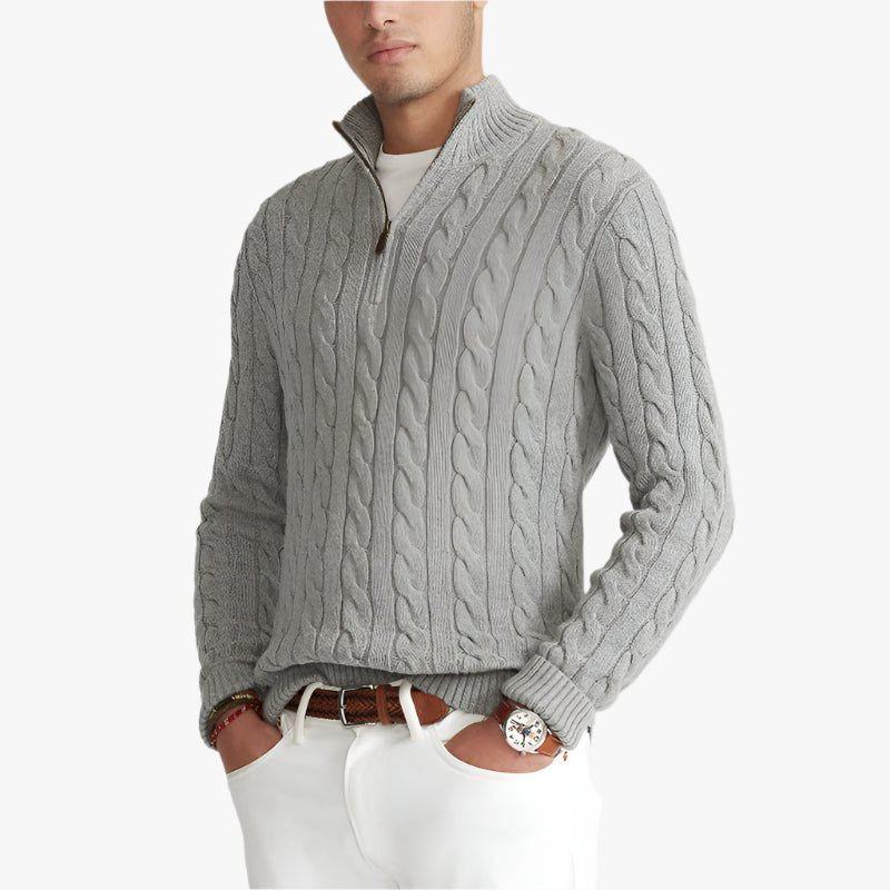 CONSTANCE HALF ZIP SWEATER - Caprice Lifestyle