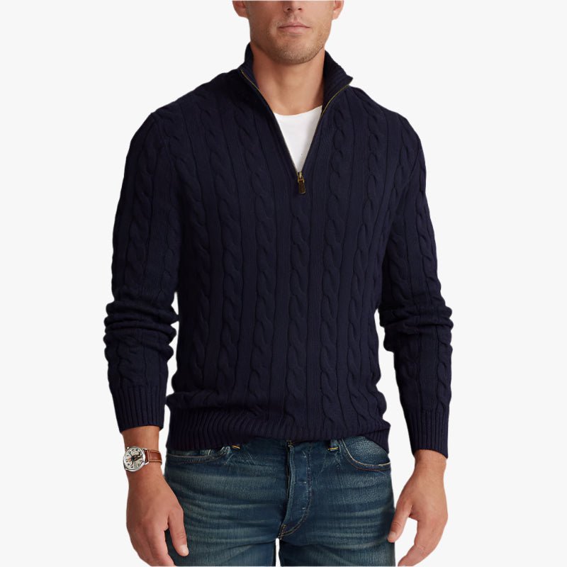 CONSTANCE HALF ZIP SWEATER - Caprice Lifestyle
