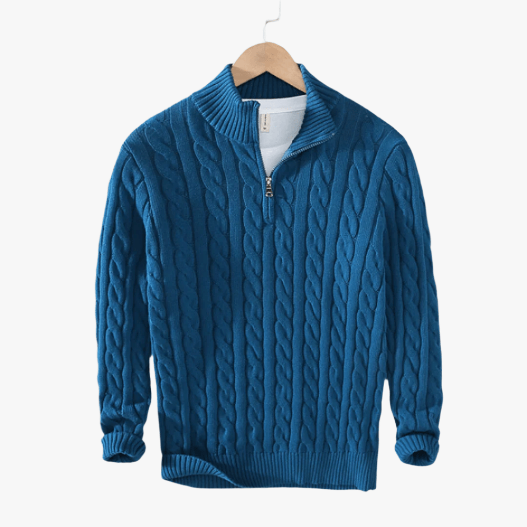 CONSTANCE HALF ZIP SWEATER - Caprice Lifestyle