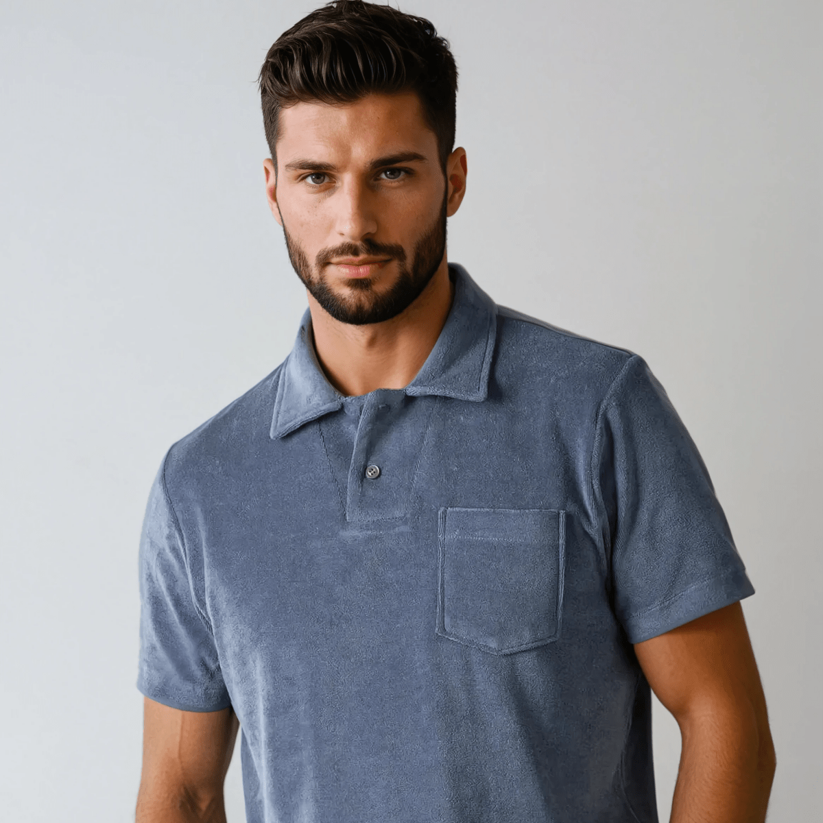 Towelling Mens Polo Shirt - Caprice Lifestyle