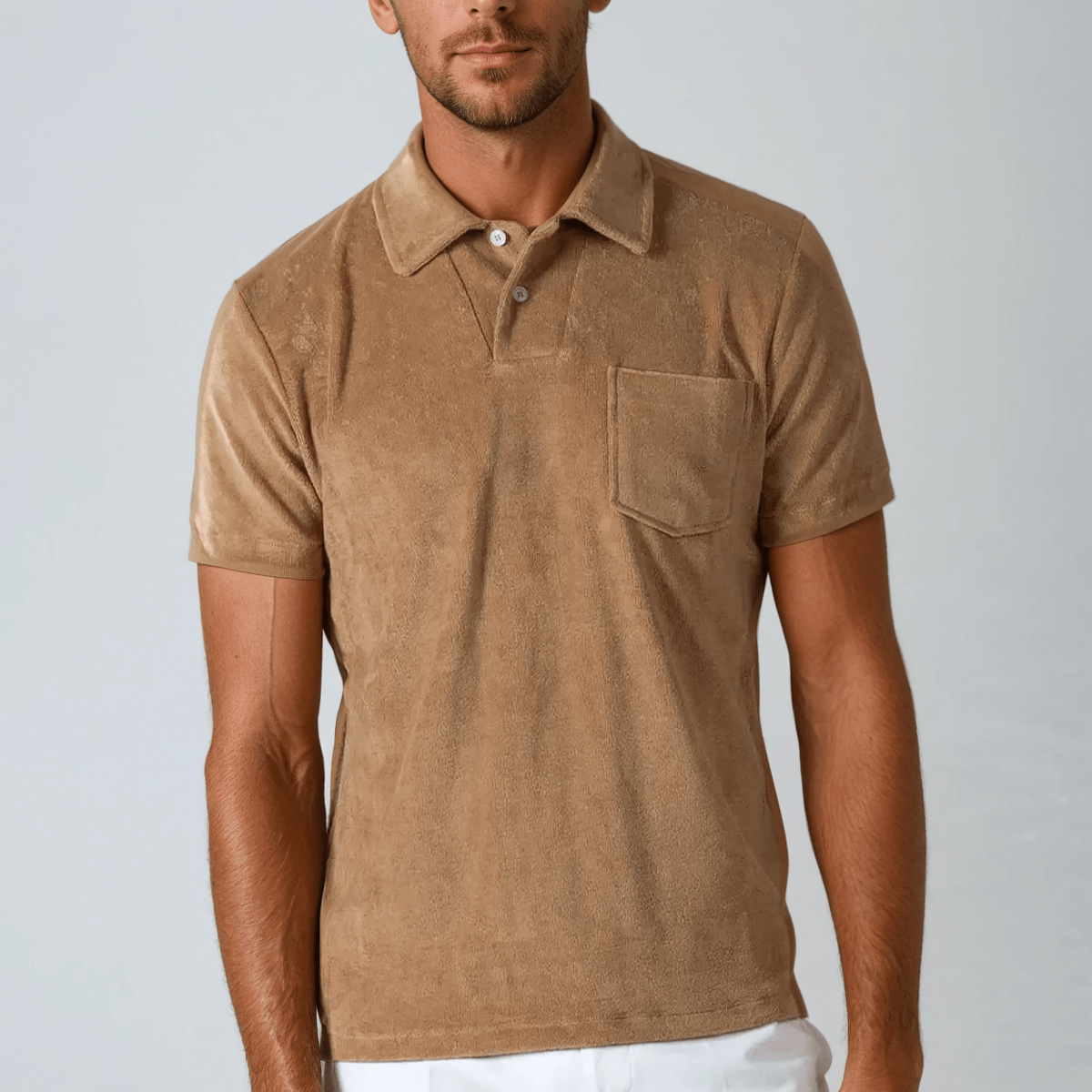 Towelling Mens Polo Shirt - Caprice Lifestyle