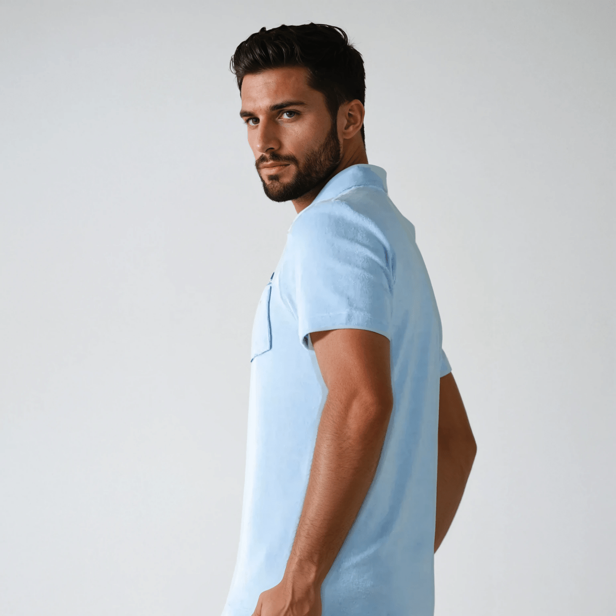 Towelling Mens Polo Shirt - Caprice Lifestyle