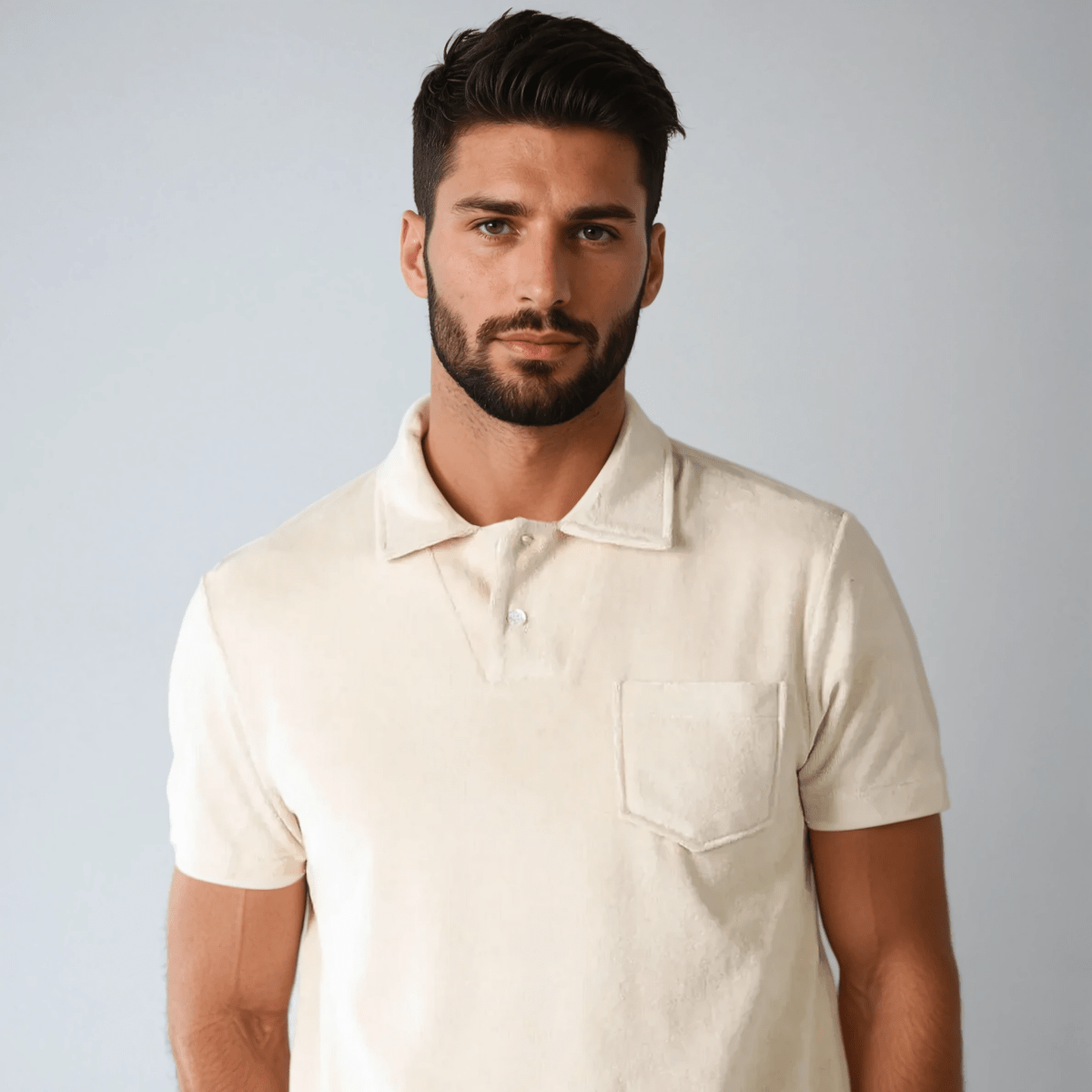 Towelling Mens Polo Shirt - Caprice Lifestyle