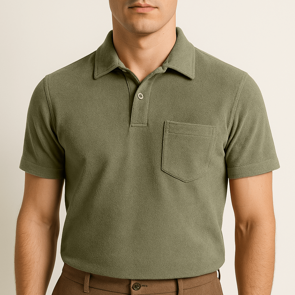 Towelling Mens Polo Shirt - Caprice Lifestyle
