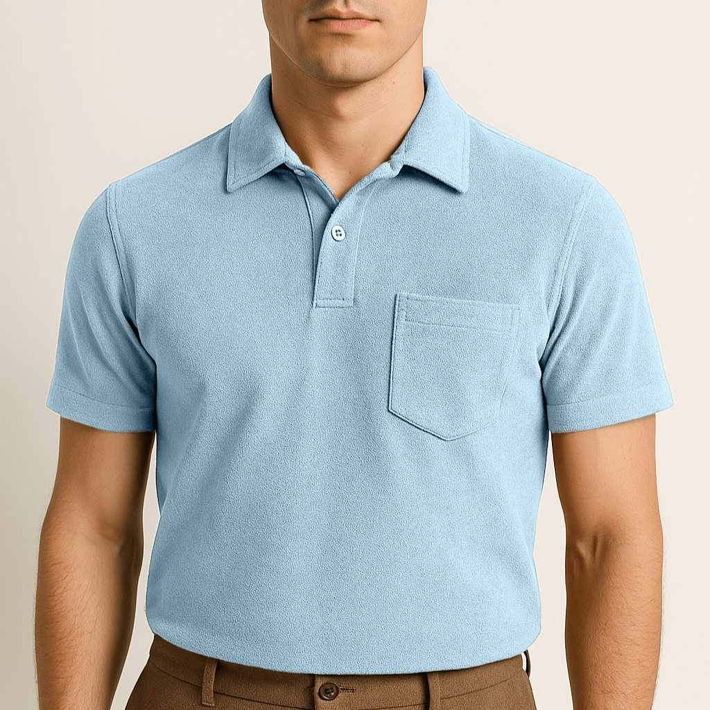Towelling Mens Polo Shirt - Caprice Lifestyle