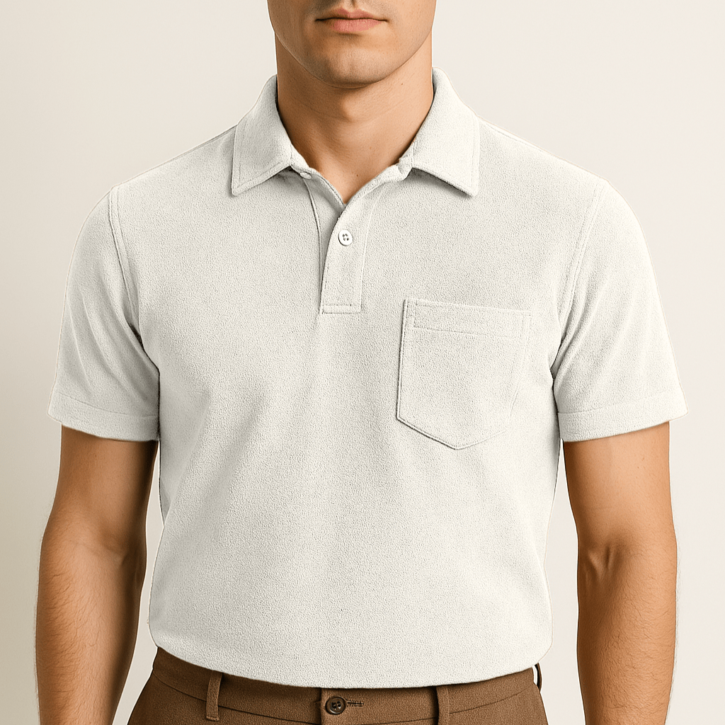 Towelling Mens Polo Shirt - Caprice Lifestyle