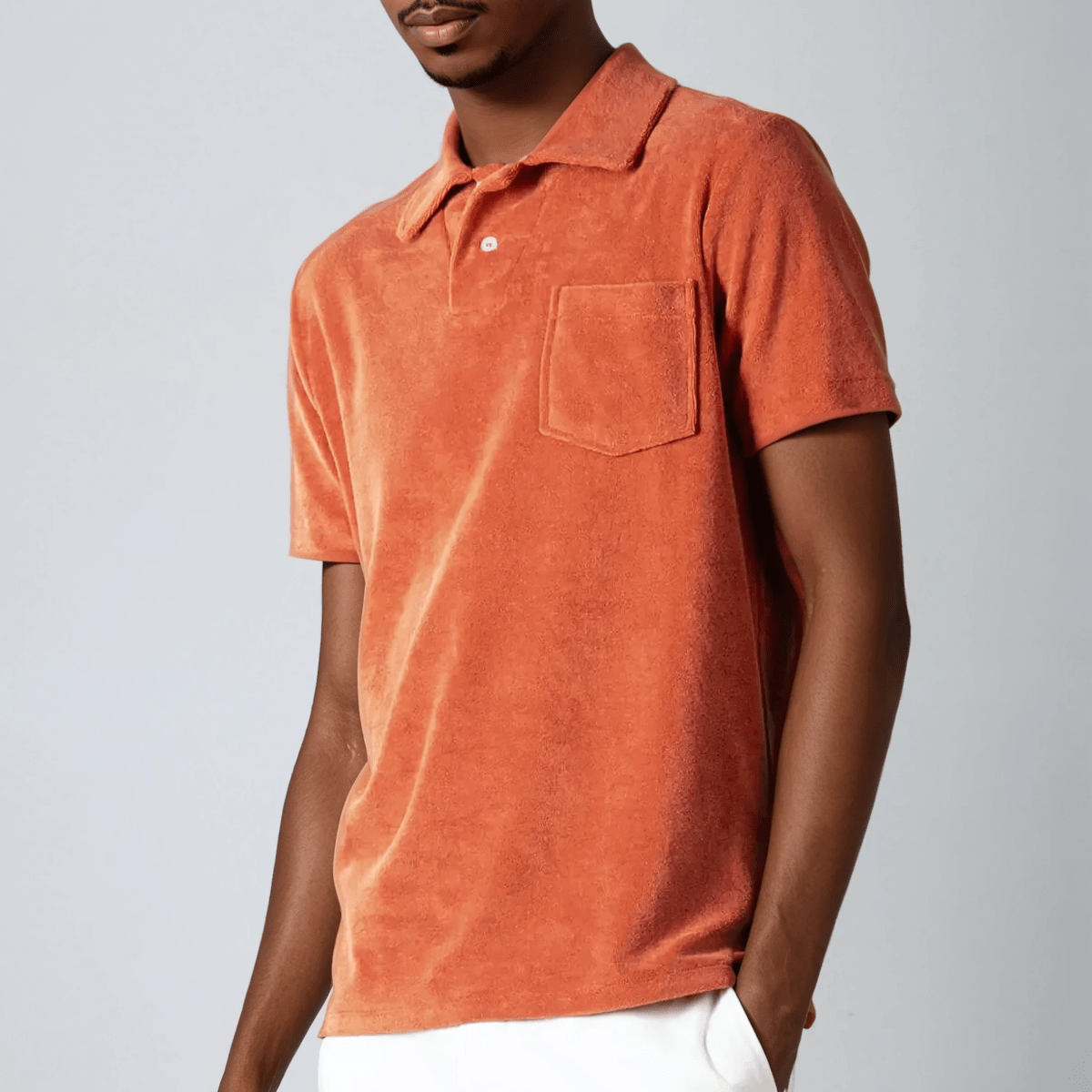 Towelling Mens Polo Shirt - Caprice Lifestyle