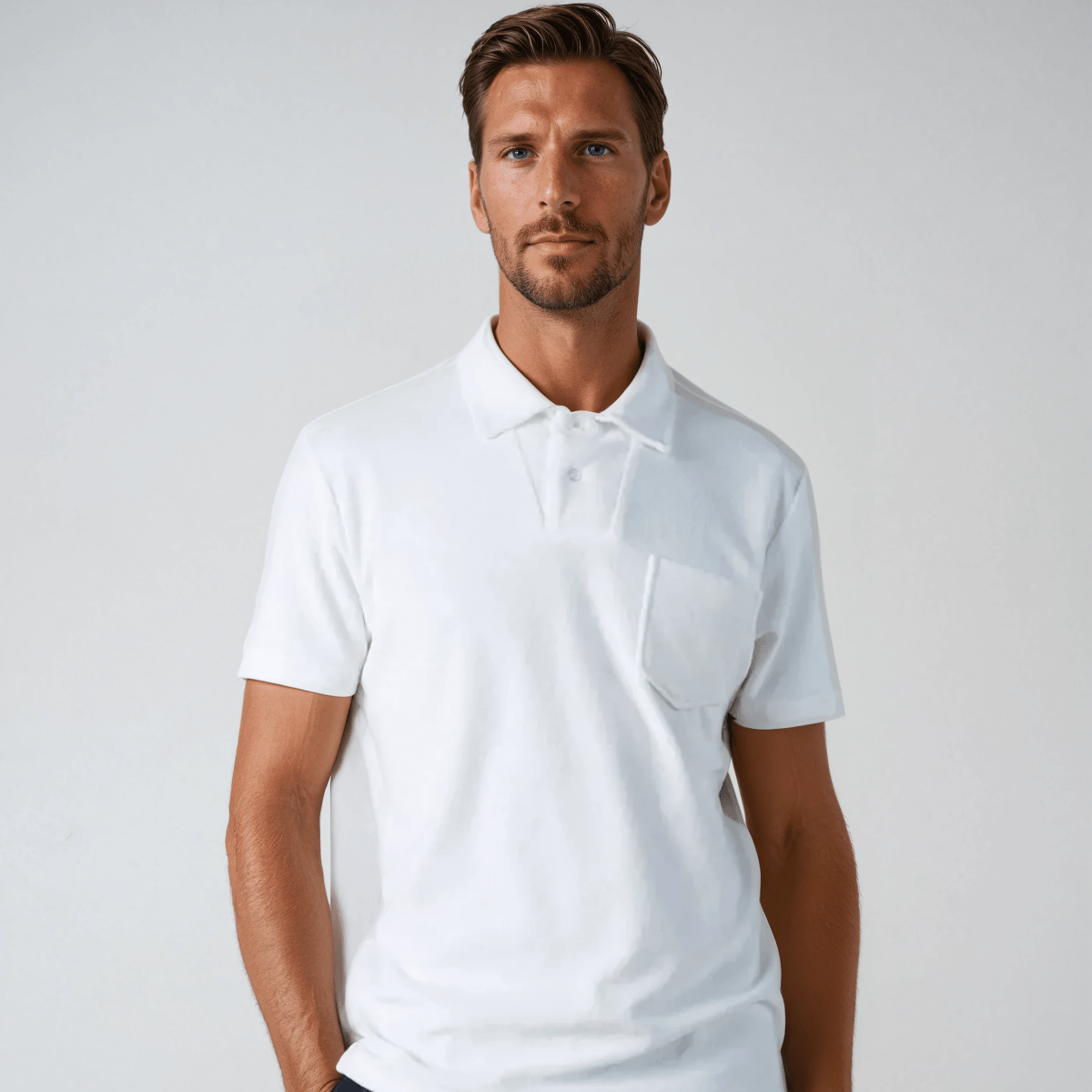 Towelling Mens Polo Shirt - Caprice Lifestyle