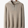100% CASHMERE HALF ZIP SWEATER - Caprice Lifestyle