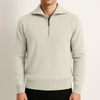 100% CASHMERE HALF ZIP SWEATER - Caprice Lifestyle