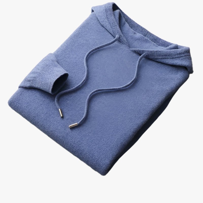 100% CASHMERE HOODED SWEATER - Caprice Lifestyle