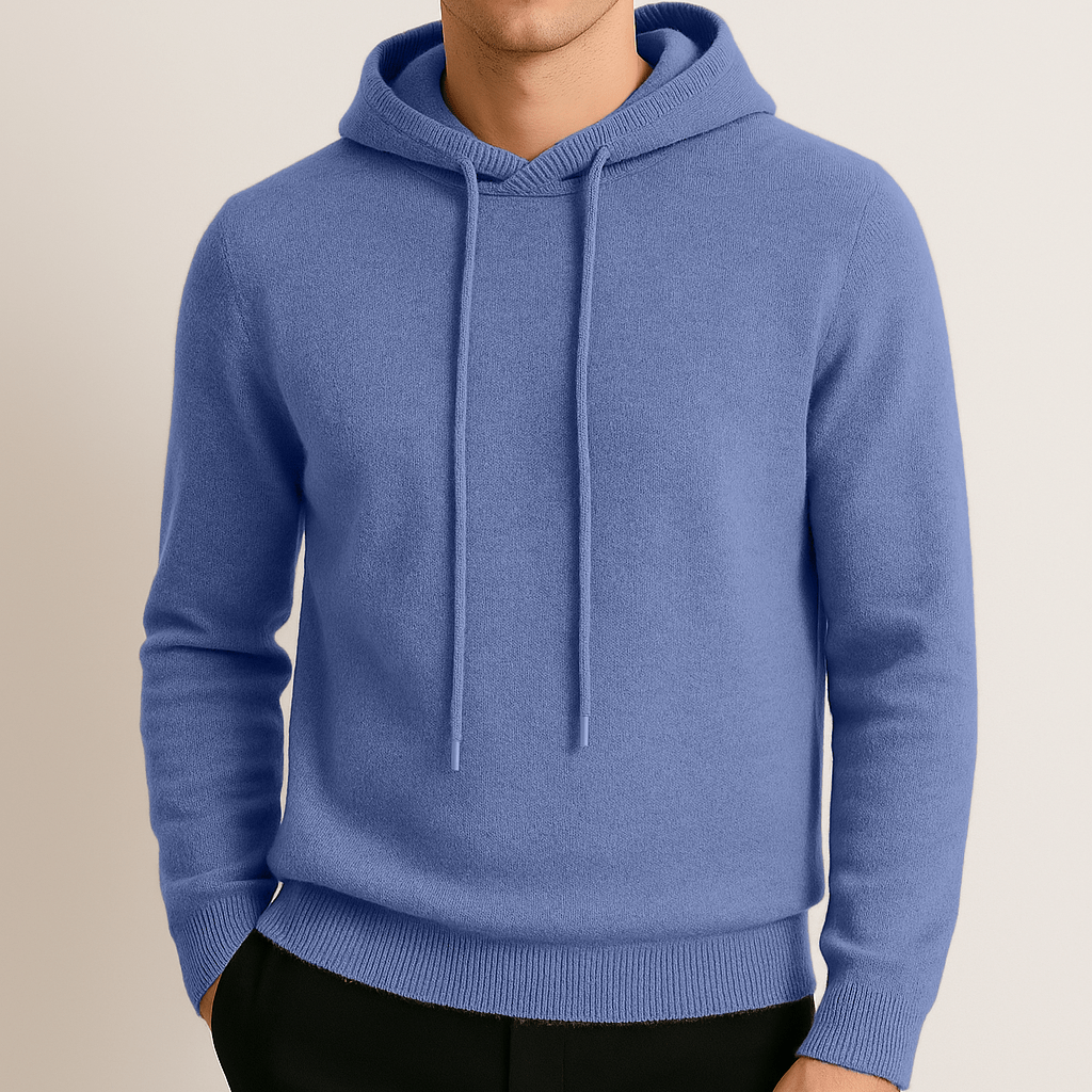 100% CASHMERE HOODED SWEATER - Caprice Lifestyle