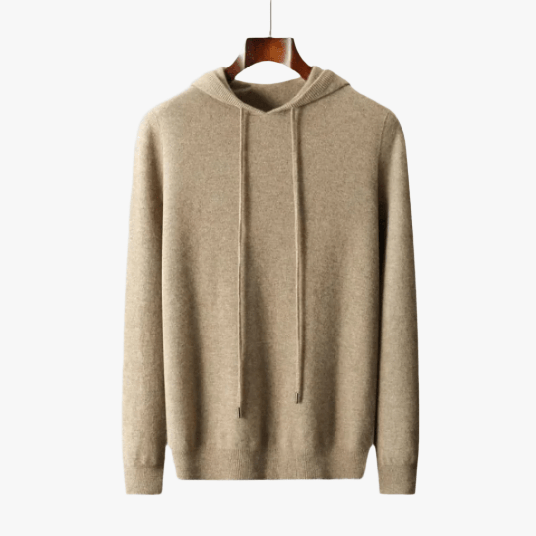 100% CASHMERE HOODED SWEATER - Caprice Lifestyle