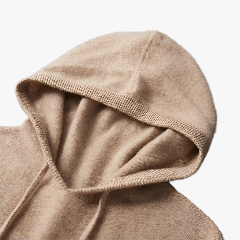 100% CASHMERE HOODED SWEATER