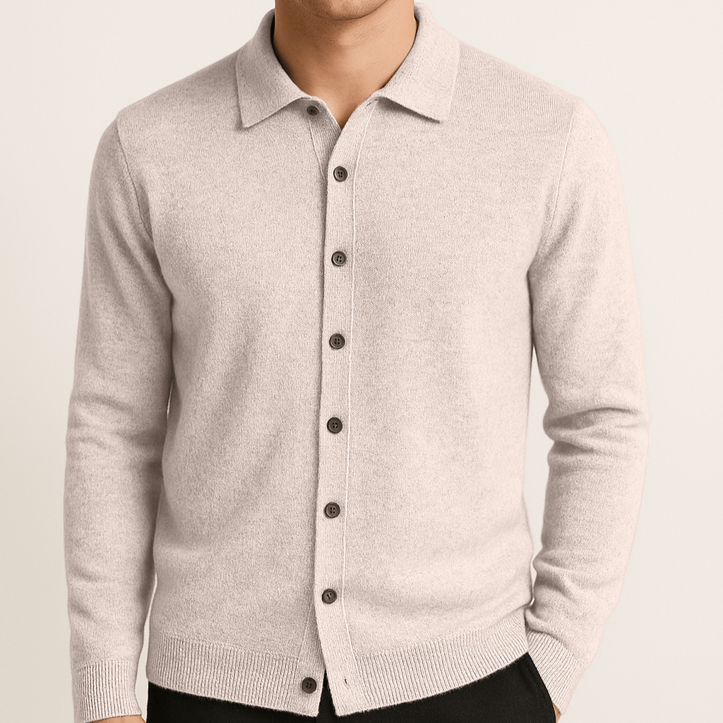 100% CASHMERE POLO BUTTON - Caprice Lifestyle