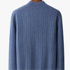 100% CASHMERE WOVEN HALF ZIP - Caprice Lifestyle