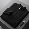 100% CASHMERE WOVEN HALF ZIP - Caprice Lifestyle