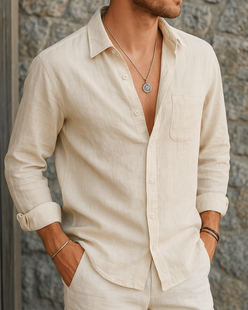100% Linen Shirt - Caprice Lifestyle