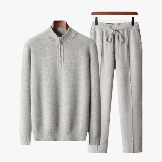 100% MERINO WOOL ZIP UP TRACKSUIT - Caprice Lifestyle