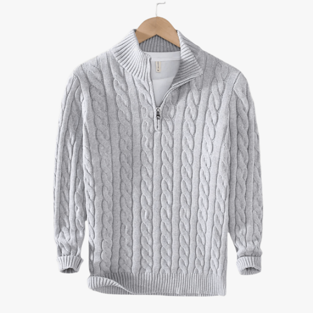 CONSTANCE HALF ZIP SWEATER - Caprice Lifestyle