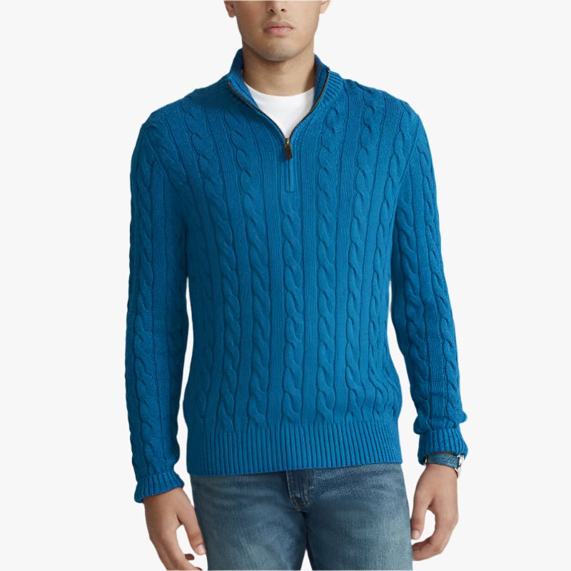 CONSTANCE HALF ZIP SWEATER - Caprice Lifestyle