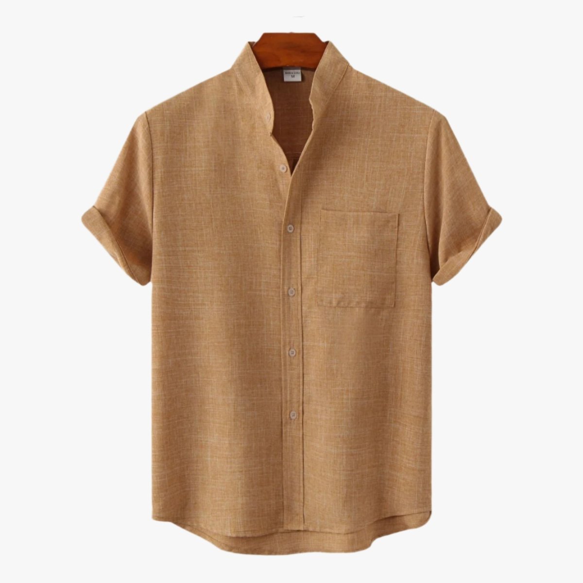 SOLID COLOR COTTON BUTTON UP - Caprice Lifestyle