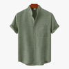 SOLID COLOR COTTON BUTTON UP - Caprice Lifestyle