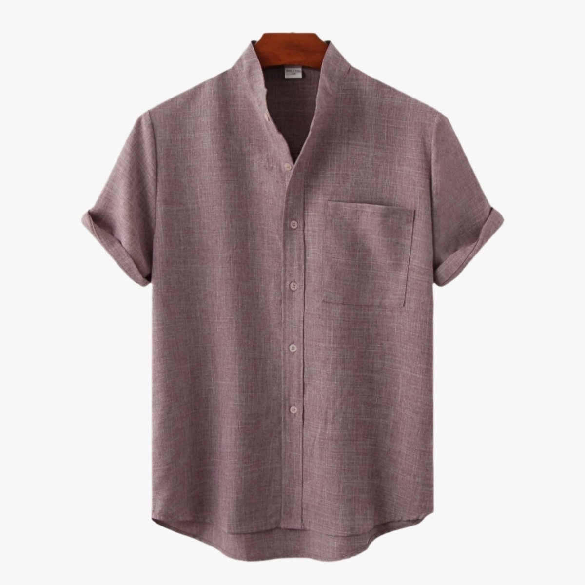 SOLID COLOR COTTON BUTTON UP - Caprice Lifestyle