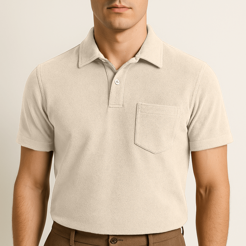 Towelling Mens Polo Shirt - Caprice Lifestyle