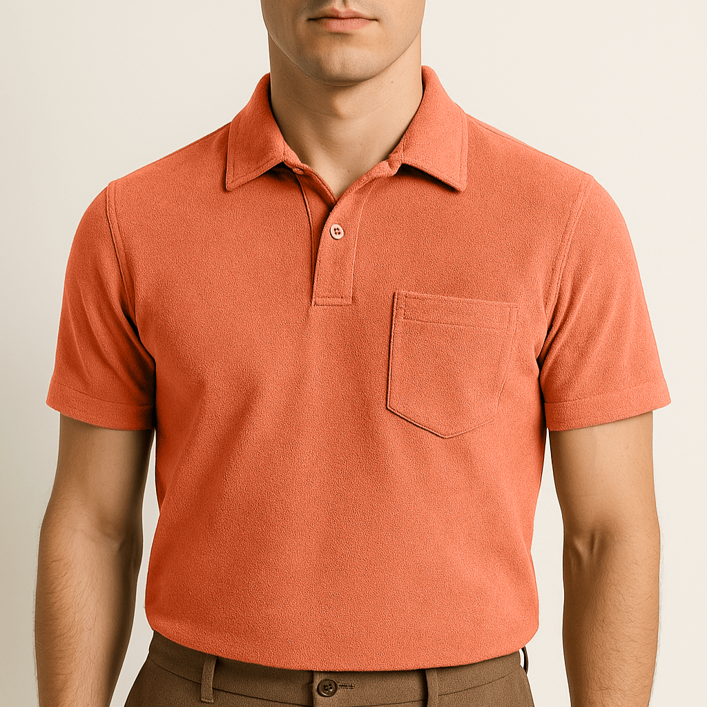 Towelling Mens Polo Shirt - Caprice Lifestyle